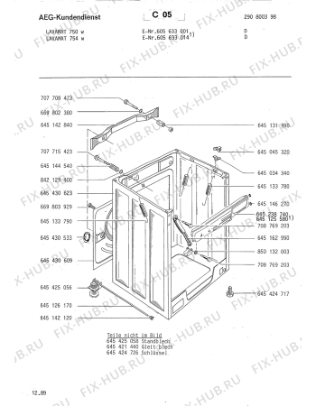 Взрыв-схема стиральной машины Aeg LAV754 W D - Схема узла Section5